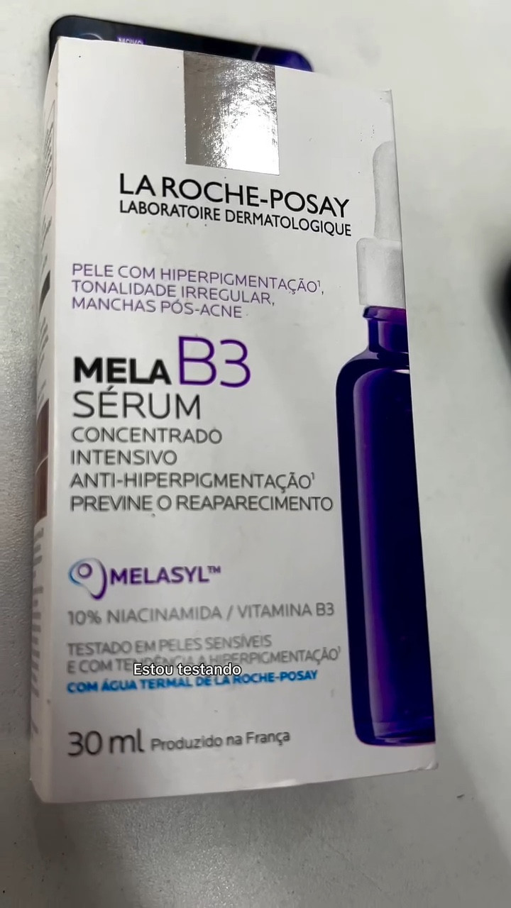 meu antes e depois com o MelaB3 da @larocheposaybr 💜

vou continuar usando e trago mais resultados em breve ✨

já conheciam esse sérun?