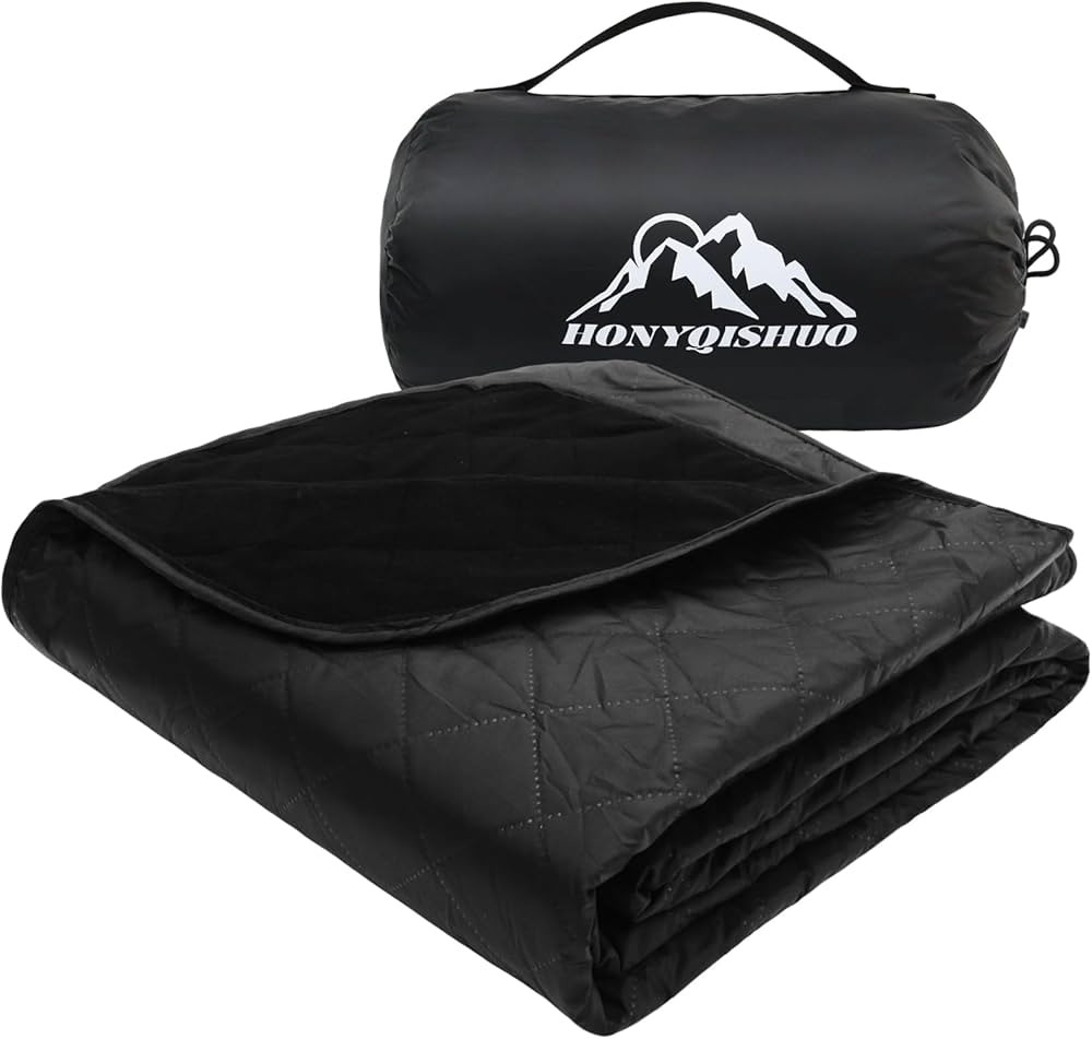 Outdoor Waterproof Camping Blanket, Foldable Fleece Stadium Blanket for Outdoor Sports Event, Cam... | Amazon (US)