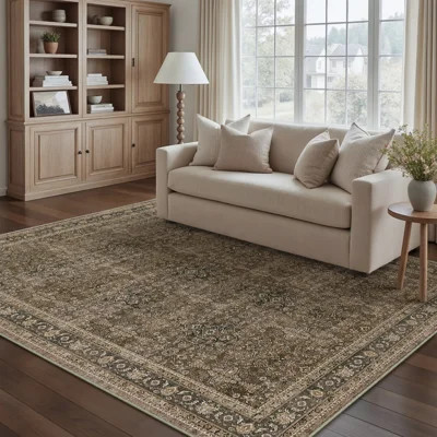 Kellems Vintage Machine Washable Area Rugs For Living Room With Non-Slip Backing | Wayfair North America