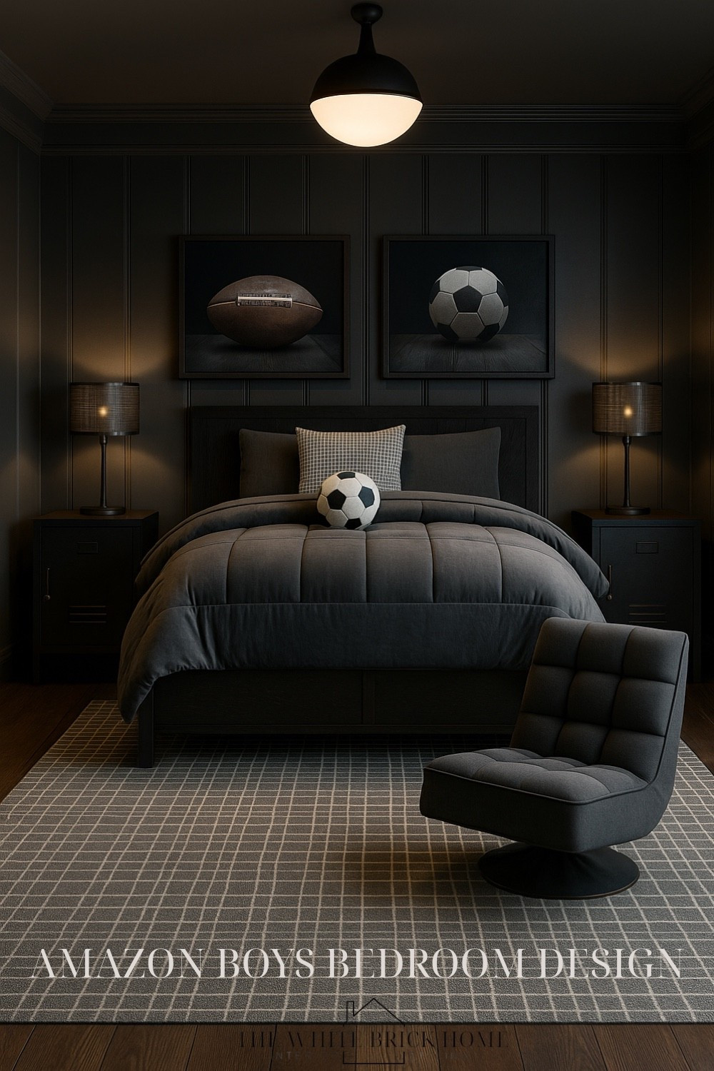 Amazon home finds! This modern sports inspired bedroom blends sleek design with rich textured for a bold, masculine retreat that’s both stylish and cozy. 

Teen boy, teen bedroom, teen boy room, boys bedroom, boys room, moody boys room, boys room rug, boys room wall art, boys room chair, boys room lamp, boys room decor, boys room bedding, boys room area rug, boys room nightstand, boys room bedding, boys room ceiling light, boys room ideas, boys room chair, affordable bedroom, afforable boys room, afforable boys room bed, Amazon, Amazon home, Amazon teen bedroom 

#LTKKids #LTKFindsUnder100 #LTKHome