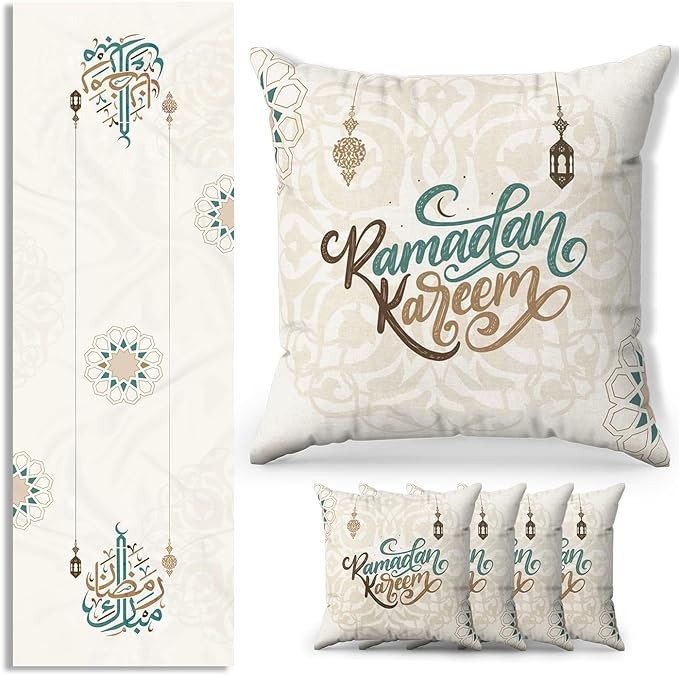 OLEEK Decorations for Home - Table Runner & 4pcs Pillow Covers - Decorations for Table - Gifts - ... | Amazon (US)