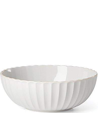 Lenox French Perle Scallop Serving Bowl - White | Dillard's