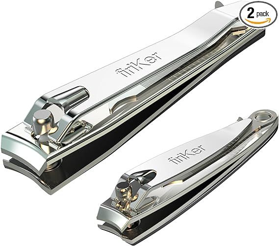 Nail Clipper Set,Premium Stainless Steel Fingernail and Toenail Clipper Cutters with Nail File, S... | Amazon (US)