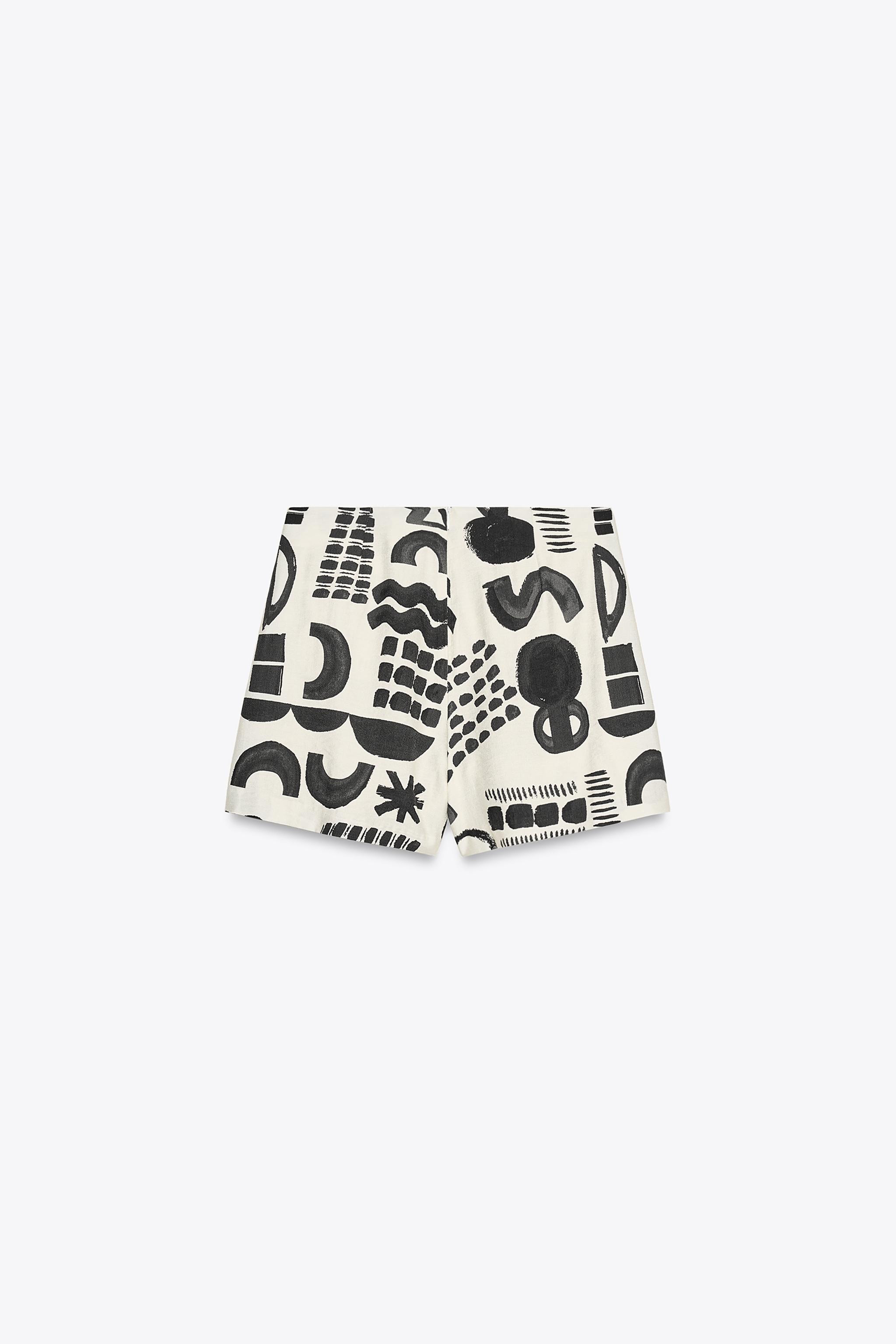 BUCKLE PRINT MINI SKIRT | Zara Canada