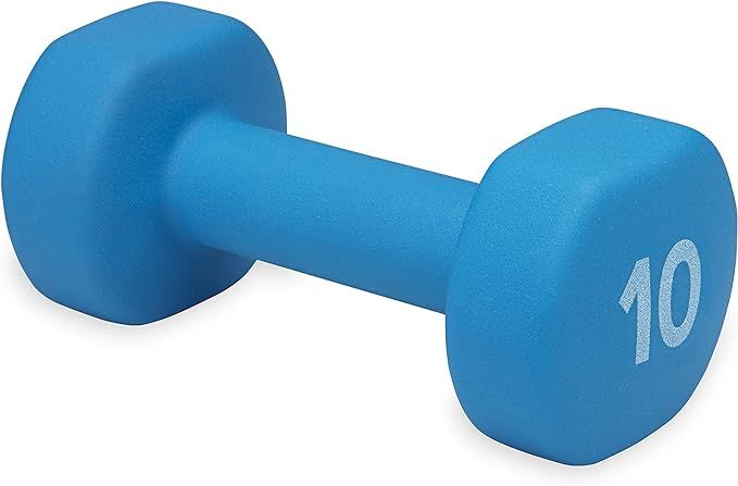 Dumbbell Hand Weight (Sold in Singles) - Neoprene Coated Exercise & Fitness Dumbbell for Home Gym... | Amazon (US)