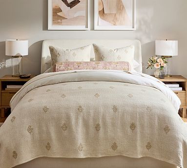 Natalie Embroidered Coverlet | Pottery Barn (US)