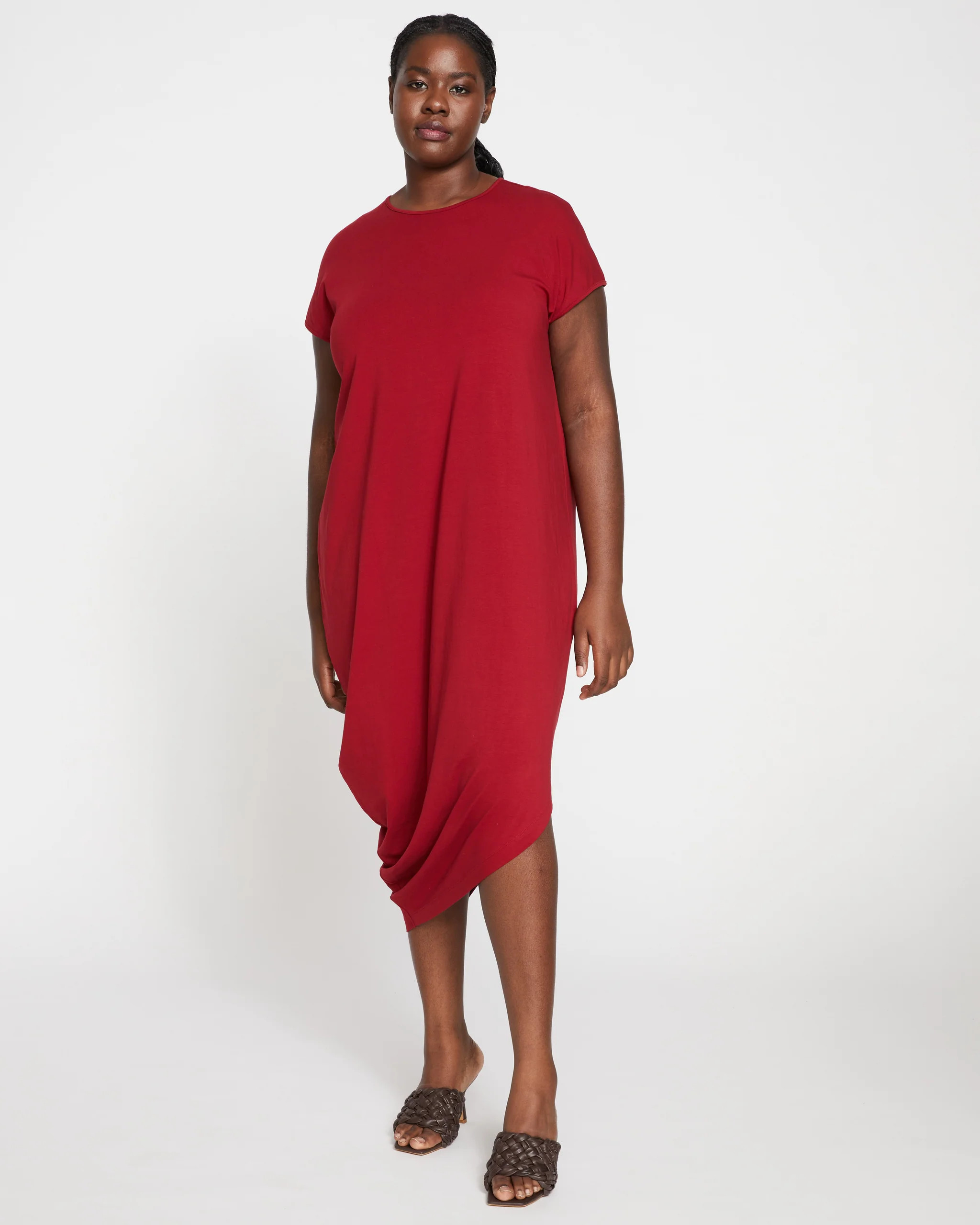 Iconic Geneva Dress - Rhubarb | Universal Standard