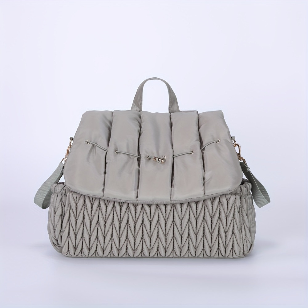 Chic Embroidered Diaper Bag - Large Capacity, Waterproof & Insulated for Outdoor Travel with Youn... | Temu Affiliate Program