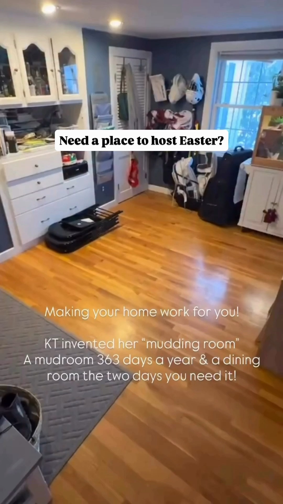 Turn a room in your house into a dining room when you need it- table shrinks down to a console table size when you don’t! #eastertable #muddingroom #diningtable #whenyouneedit #smallhomesolutions

#LTKSpringSale #LTKHome #LTKSeasonal