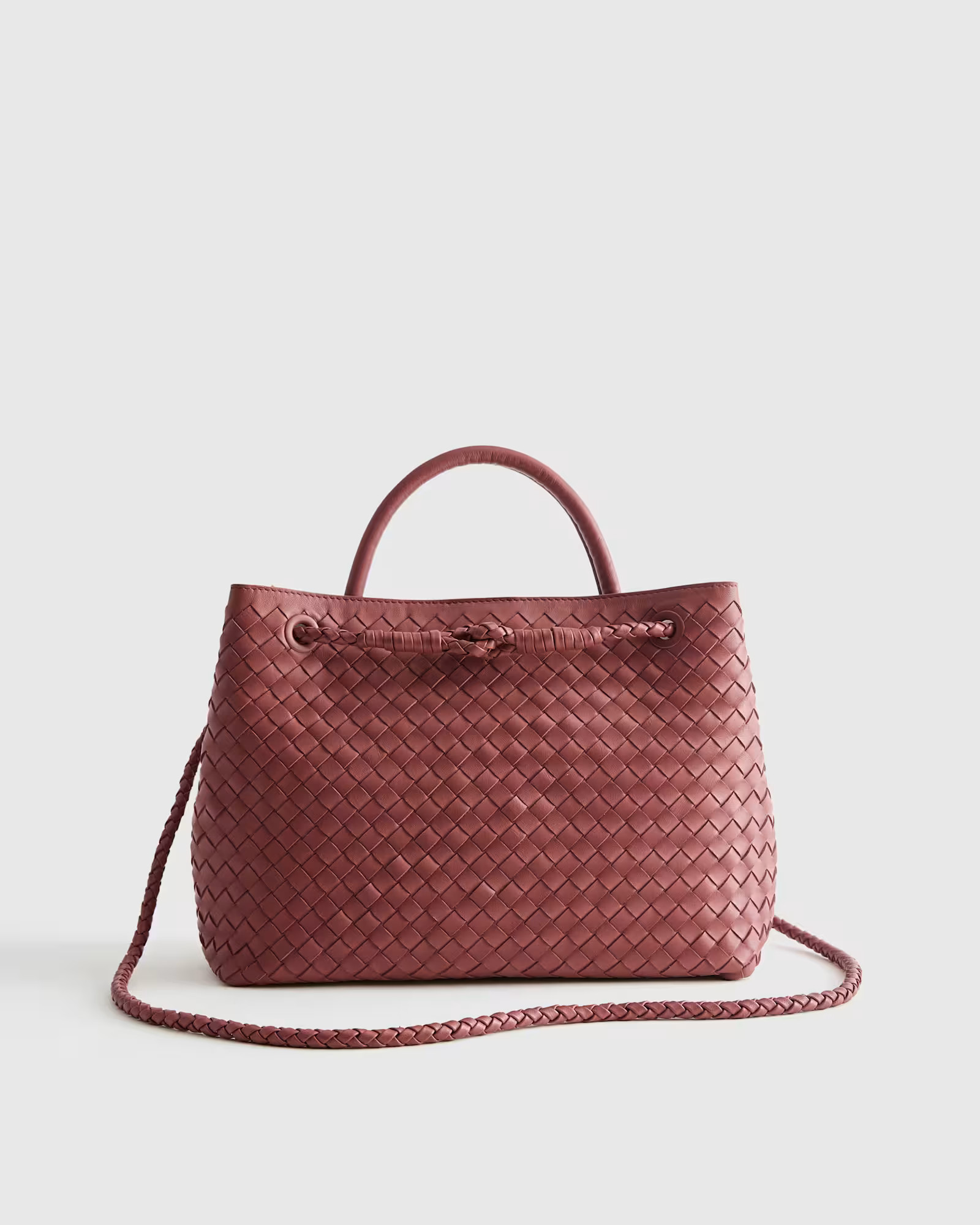 Italian Leather Handwoven Satchel | Quince