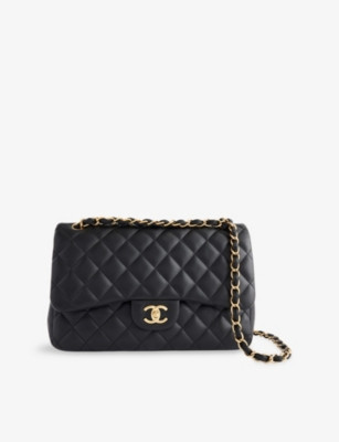 RESELFRIDGES - Pre-Loved Chanel Classic Double Flap Leather Shoulder Bag | Selfridges.com | Selfridges