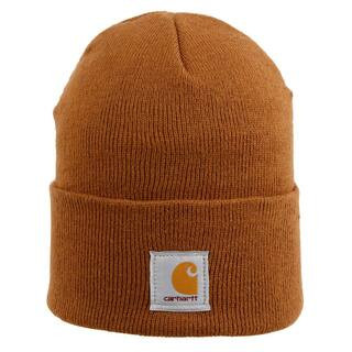 Carhartt Men's OFA Brown Acrylic Hat Headwear A18-BRN - The Home Depot | The Home Depot