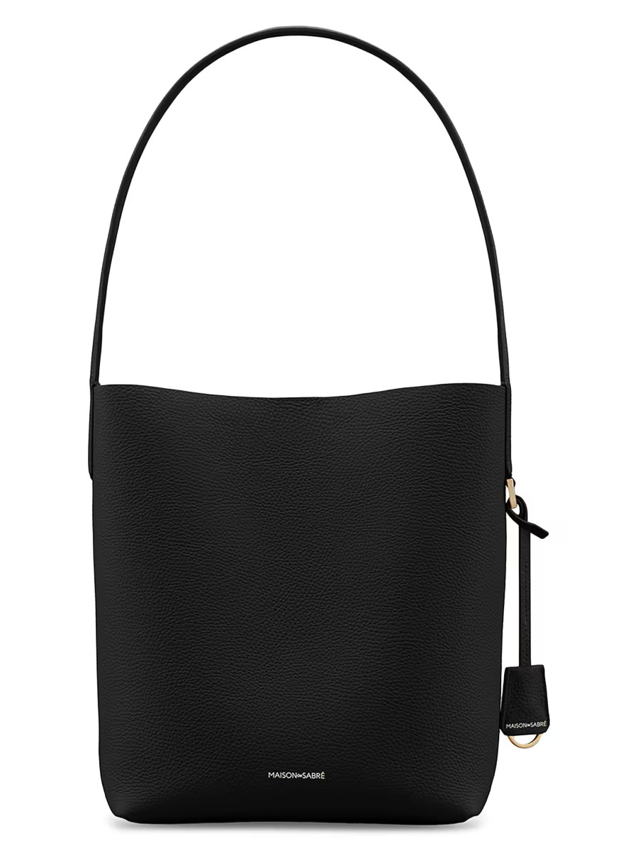 Leather Bucket Soft Tote | Saks Fifth Avenue