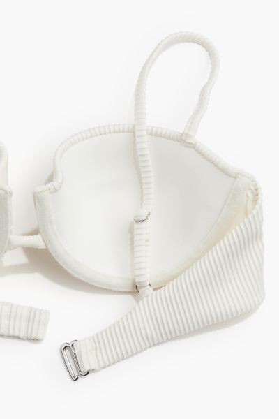 Padded balconette bikini top - White - Ladies | H&M GB | H&M (UK, MY, IN, SG, PH, TW, HK)