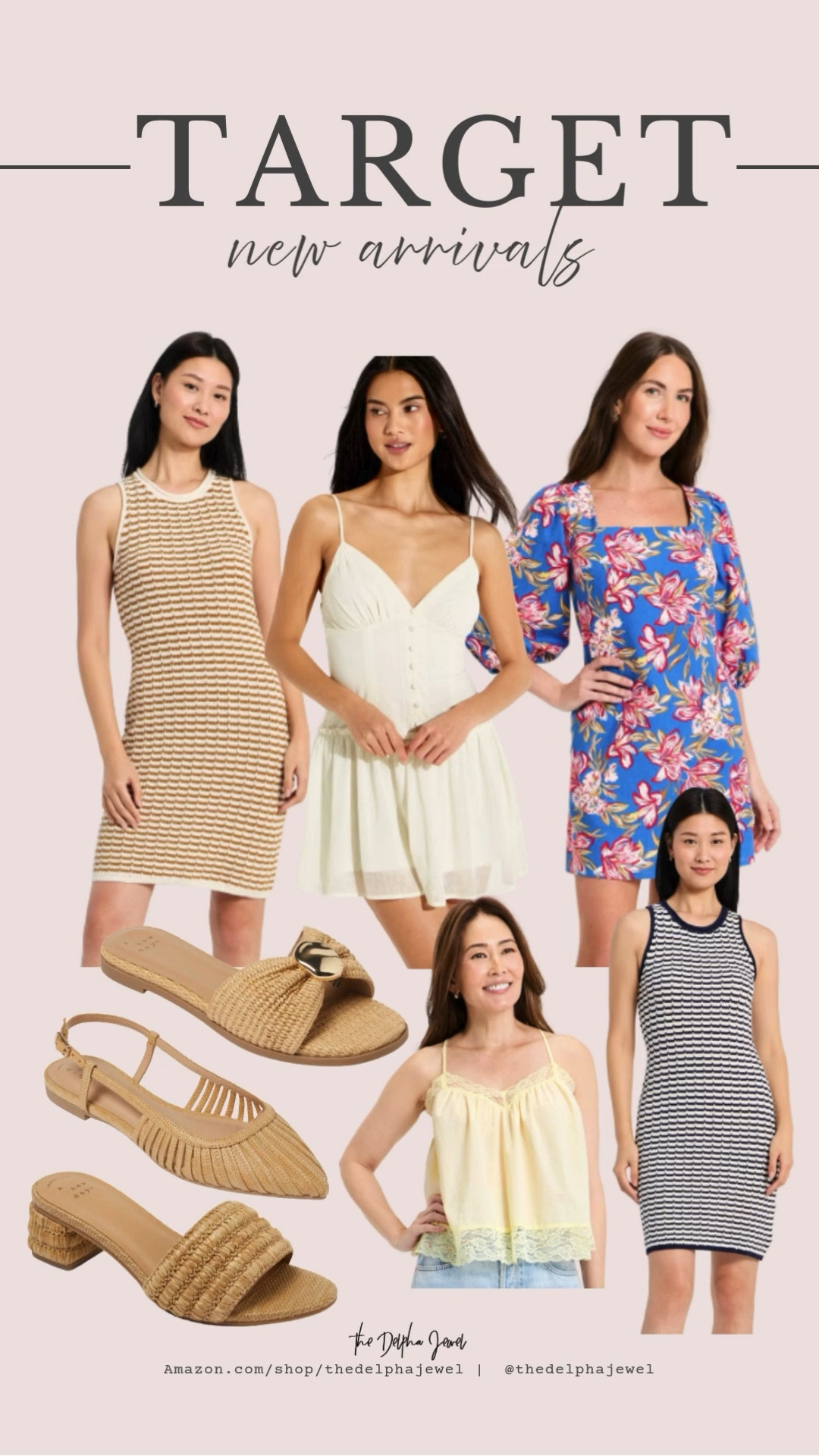 @Target new arrivals for spring 🌸🤩

Block heel sandal, kalina sandals, mini slip dress, linen mini slip dress, front midi bodycon dress,  lace cami, marisol flat, crochet mini sweater dress

#LTKMidsize #LTKFestival #LTKgrwm