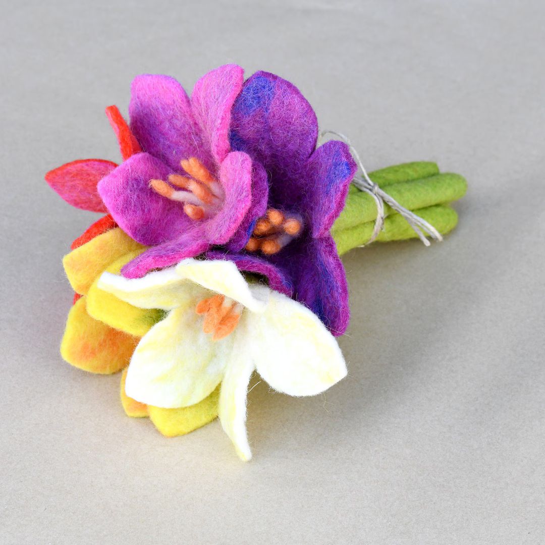 Felt Colourful Flowers (Set of 5) , Sensory Playbased Education Waldorf Inspired Toys Flower Arra... | Etsy (US)