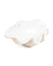25in Pearlized Clam Shell Bowl Decor | TJ Maxx