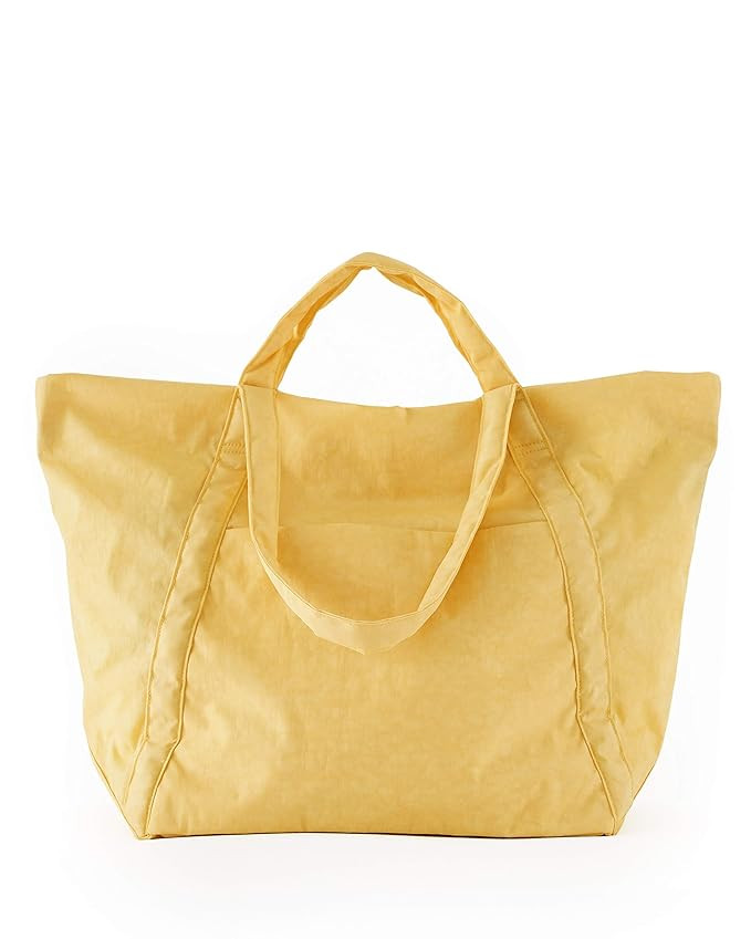 BAGGU Travel Cloud Bag, Lightweight Nylon Packable Tote for Travel or Everyday Use, Marigold | Amazon (US)