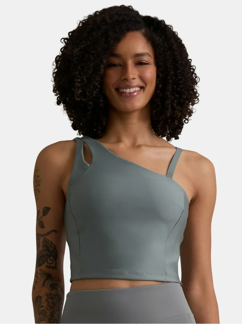 Avia Women's Shine Asymmetrical Bra Tank, Sizes XS-XXXL | Walmart (US)