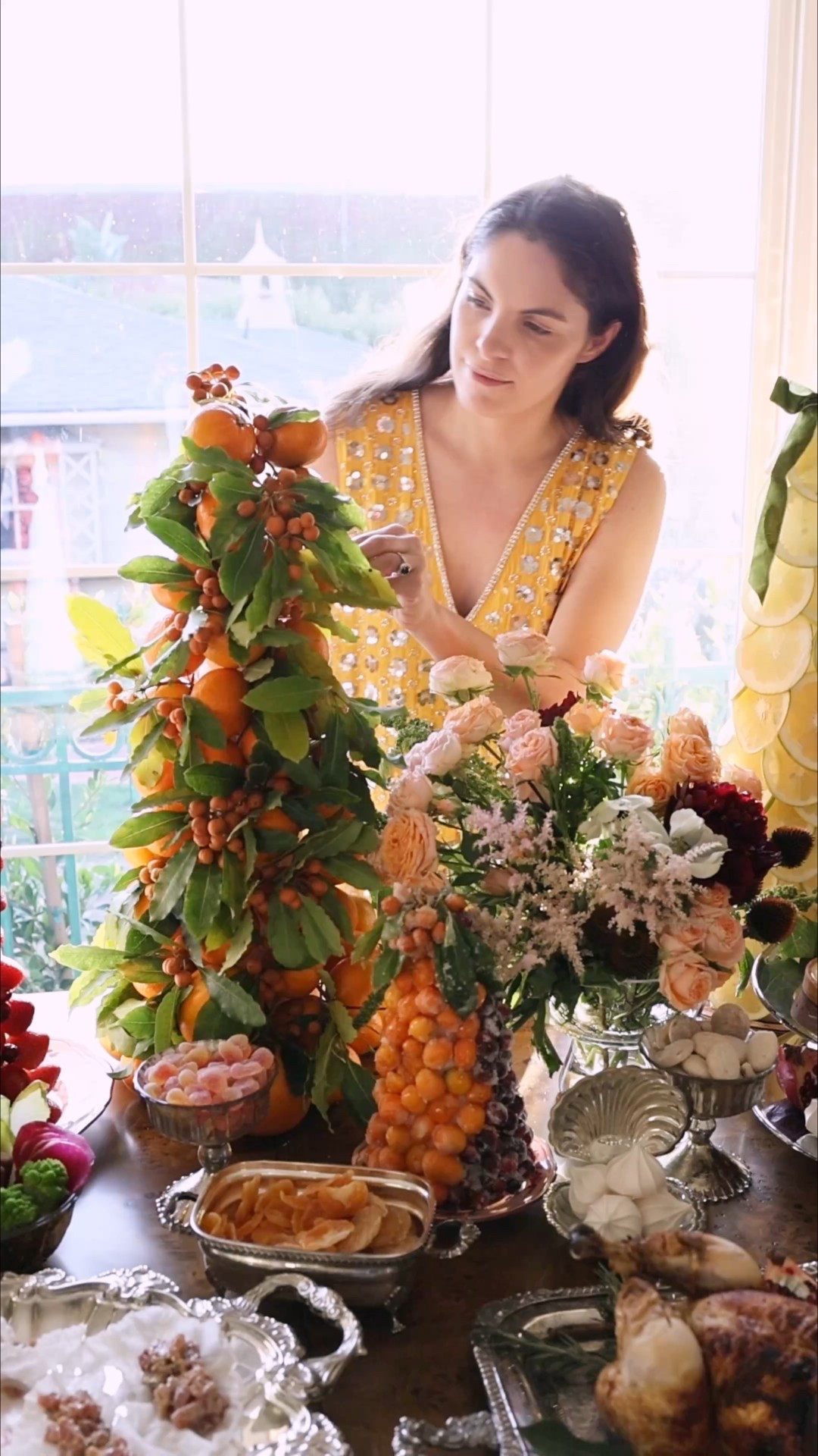 A chic buffet setup is coming your way 🍊🍊🍊

#LTKSeasonal #LTKHoliday #LTKHome