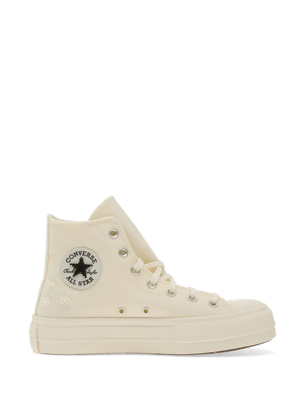 Converse Chuck Taylor All Star Flower Embellished Sneakers | Neutrals | FARFETCH | Farfetch Global