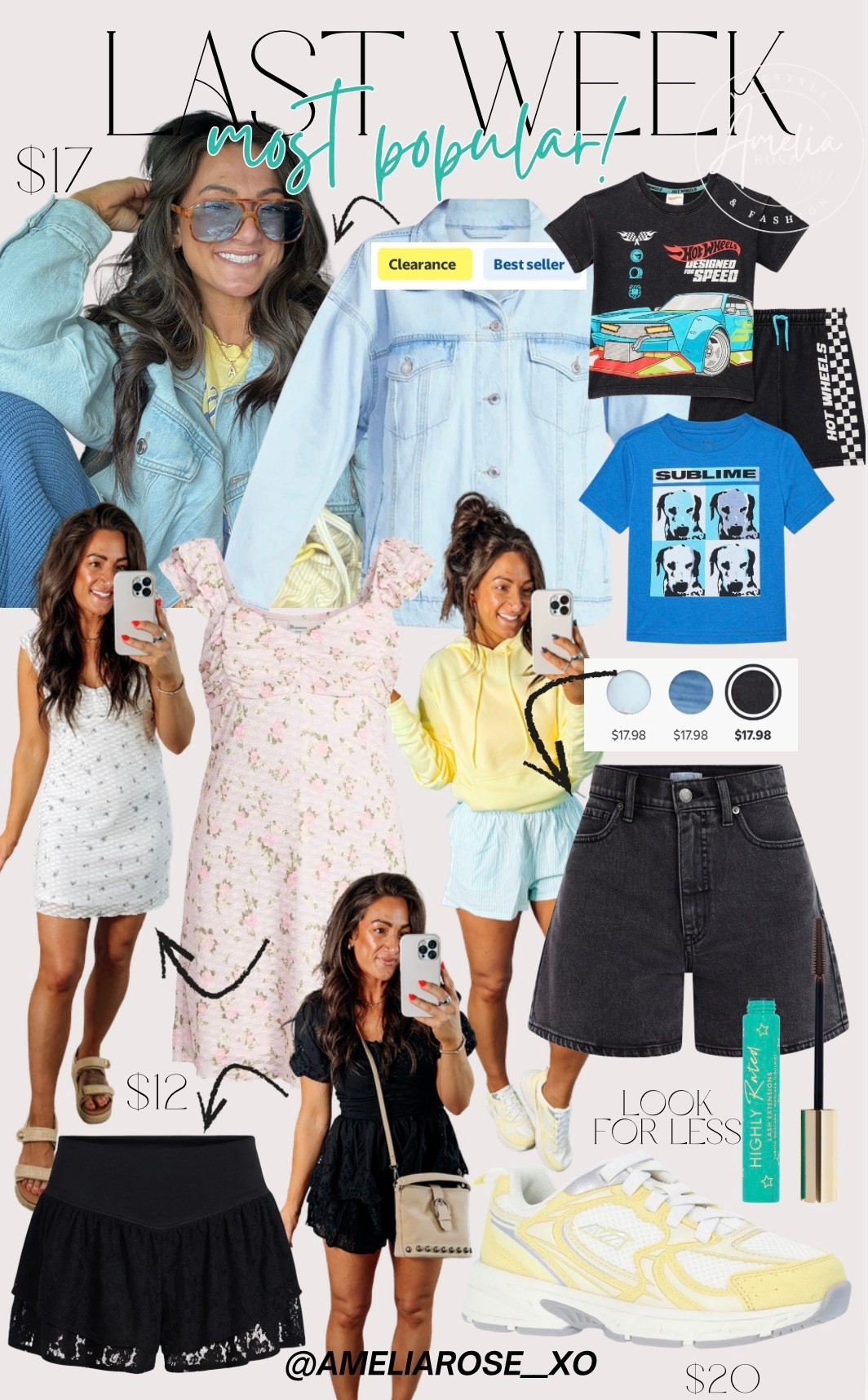 Last weeks top sellers! Size down 2-2.5 in the yellow sneakers (I’m a 7.5 and did the 5). Use the comment box if you have any questions! 

#LTKootd #LTKSaleAlert #LTKPetite