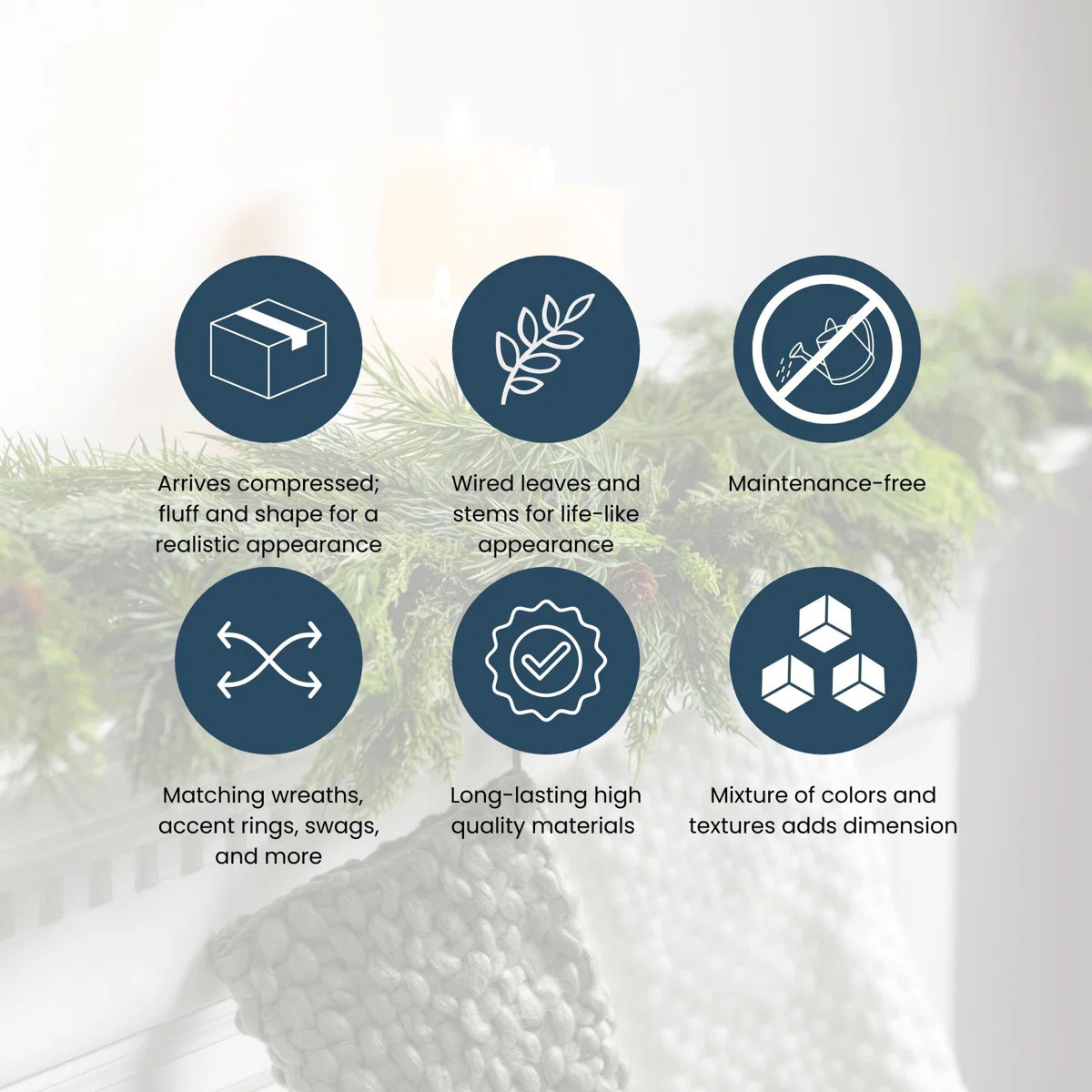 The Holiday Aisle® Bisou 76" Artificial Cypress and Berry Garland & Reviews | Wayfair | Wayfair North America