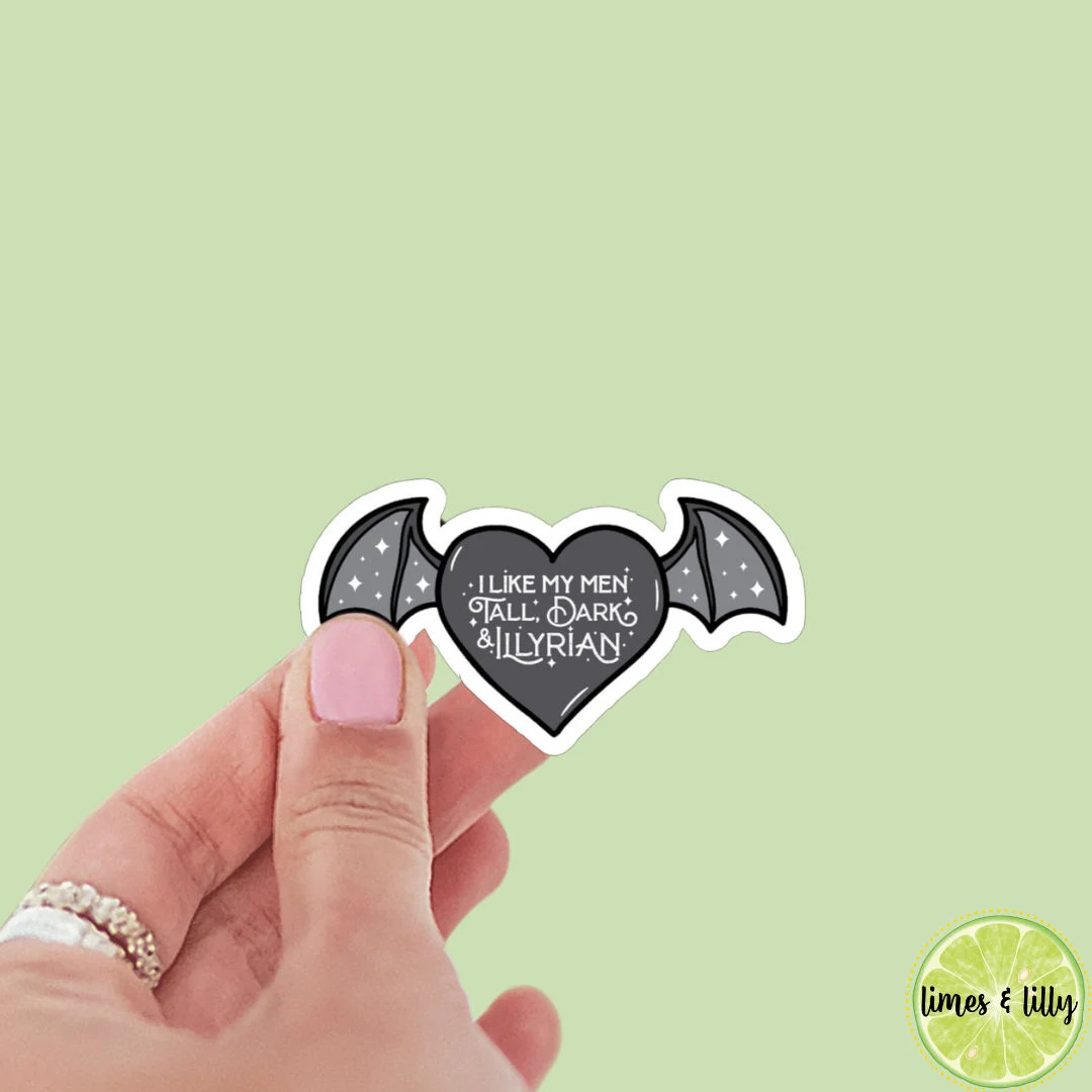 I Like My Men Tall, Dark, and Illyrian Vinyl Sticker ACOTAR Bat Boys Romantasy ACOMAF Bookish Sti... | Etsy (US)