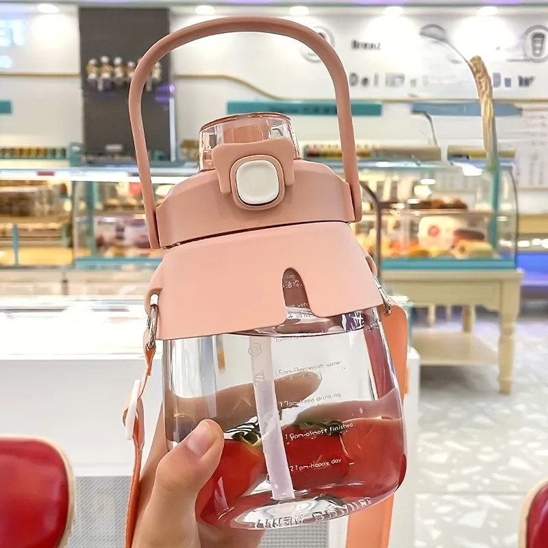 1000ml 33 8oz Large Capacity Leakproof Water Bottle With Straw For Sports Gym Outdoor Activities ... | Temu Affiliate Program