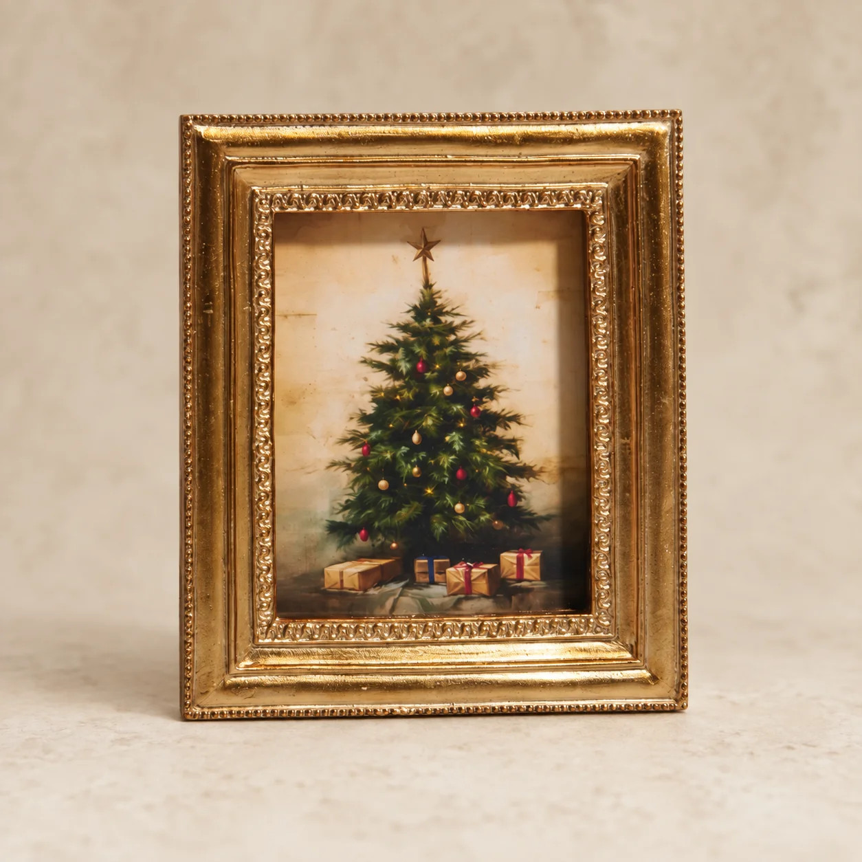 Heritage Christmas Tree Art, 5x6 | Cottage and Key