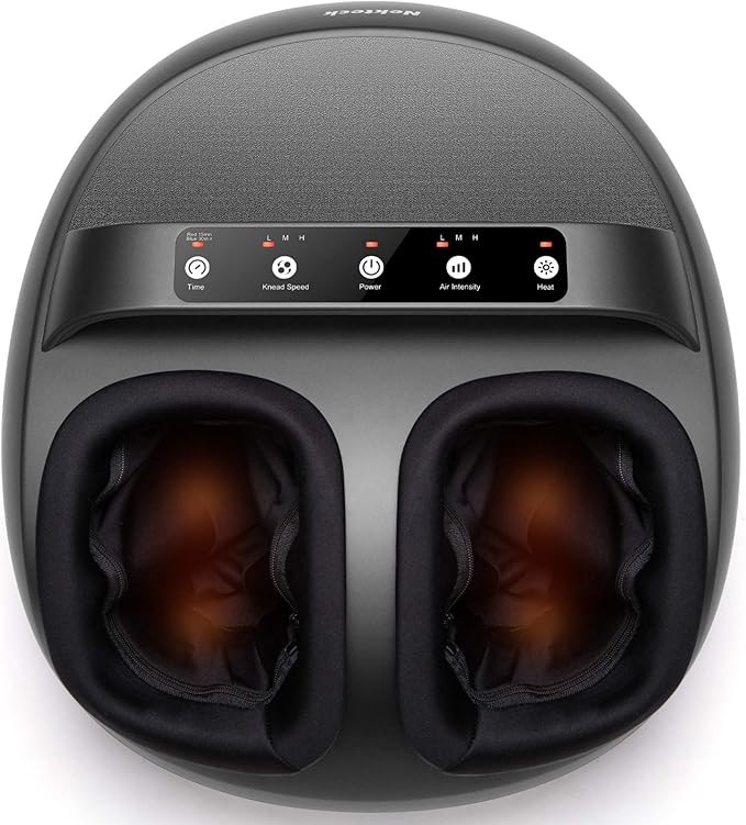 Nekteck Foot Massager Machine with Heat, Shiatsu Foot Massager with Kneading, 6 Modes with Portab... | Amazon (US)