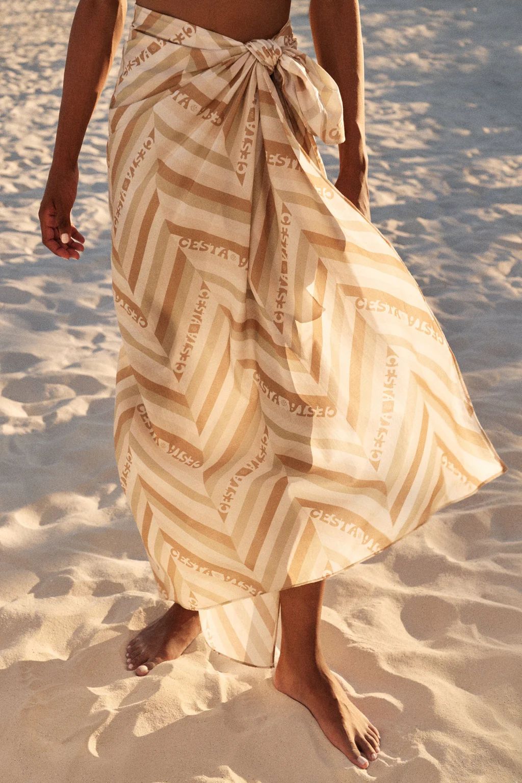 Pareo / Sand Chevron | Cesta Collective