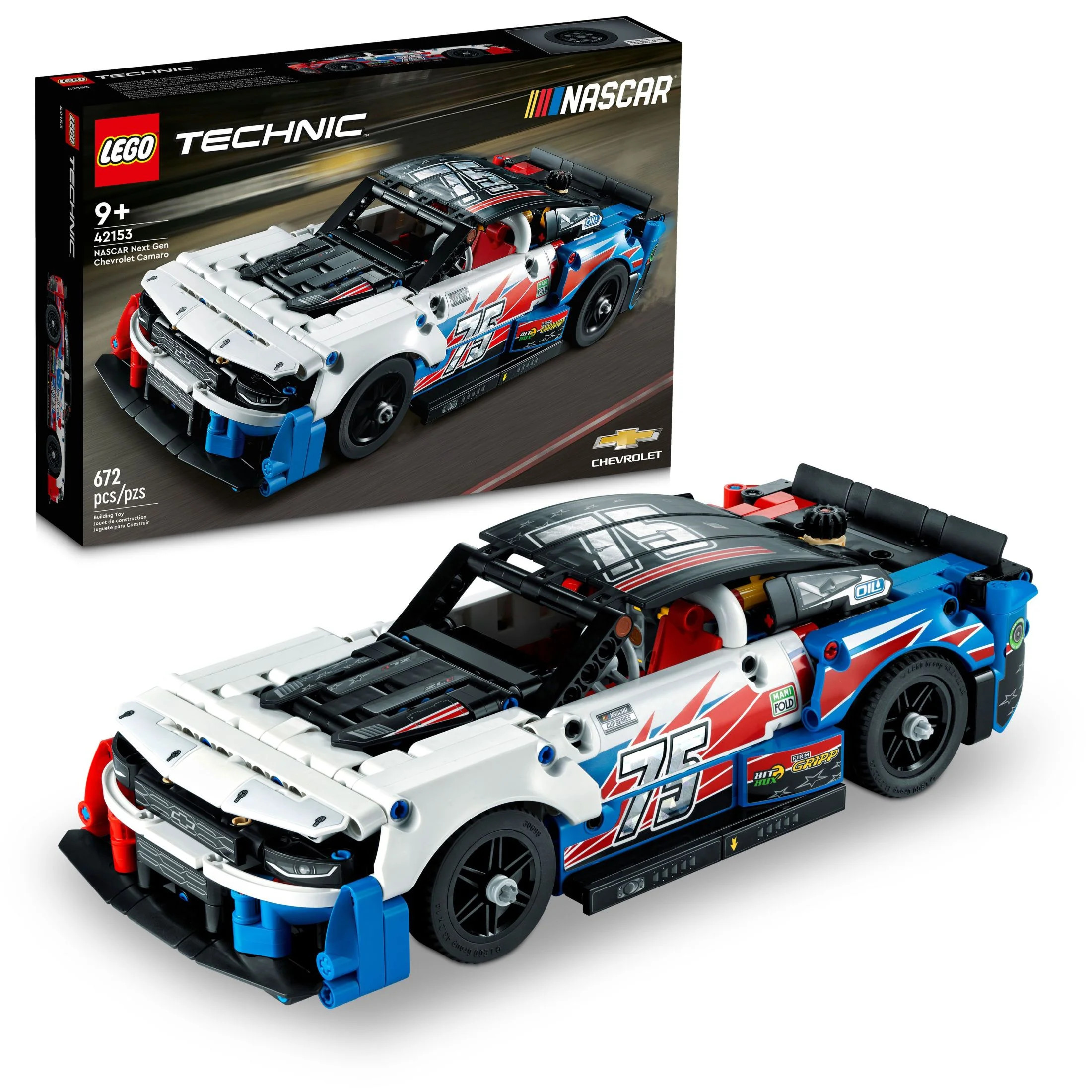 LEGO Technic NASCAR Next Gen Chevrolet Camaro ZL1 Building Set, Model Toy Car Racing Kit, 42153 | Walmart (US)