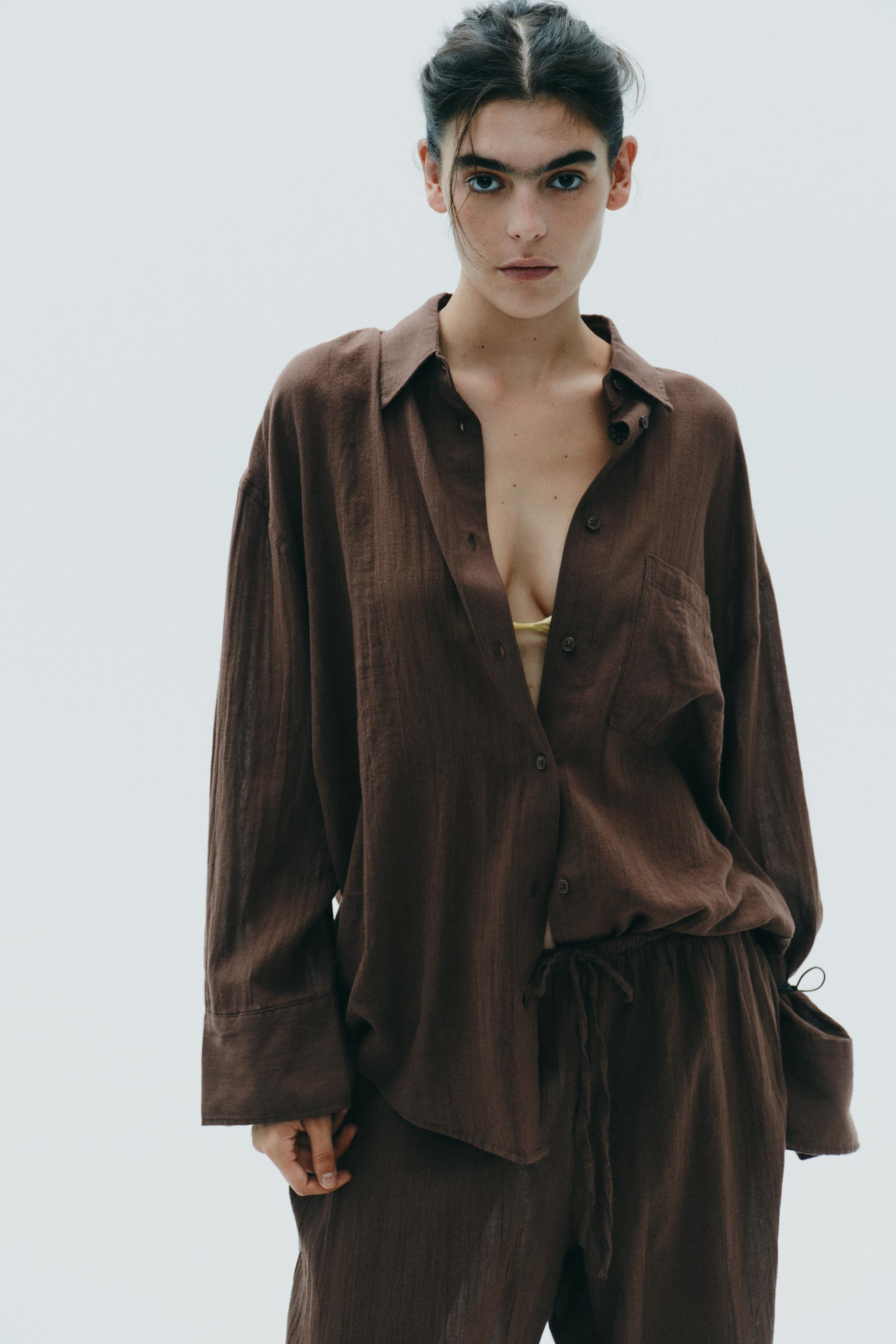 OVERSIZED GAUZE SHIRT | Zara US