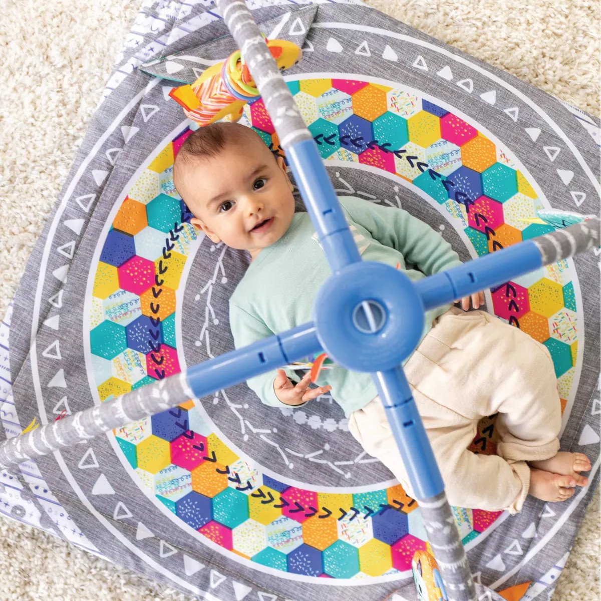 Infantino 4-in-1 Twist & Fold Musical Mobile Activity Gym | Target