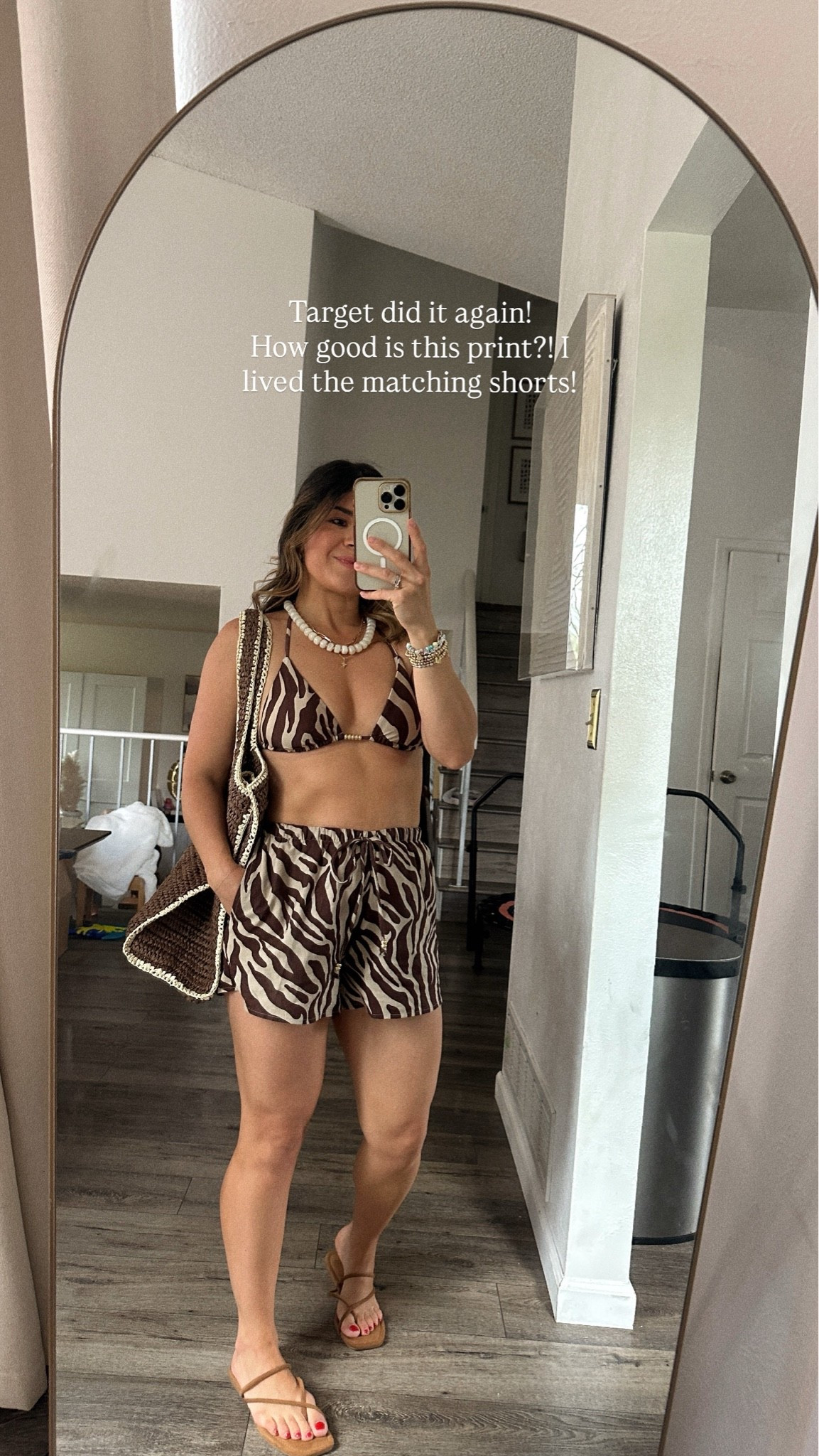 The print is what I loved the most! And the fact that I found the matching shorts!! So cute!!!
Bikini top size small
Bottom size small
Shorts size xs

#LTKootd #LTKSwim #LTKTravel