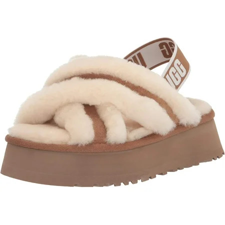 UGG Womens Disco Cross Slide Slipper 8 Chestnut | Walmart (US)