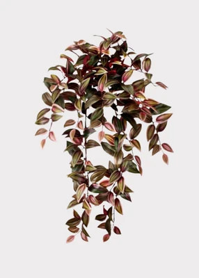 SAVE - Burgundy Blush Artificial Tradescantia Hanging Plant - 30" | Afloral