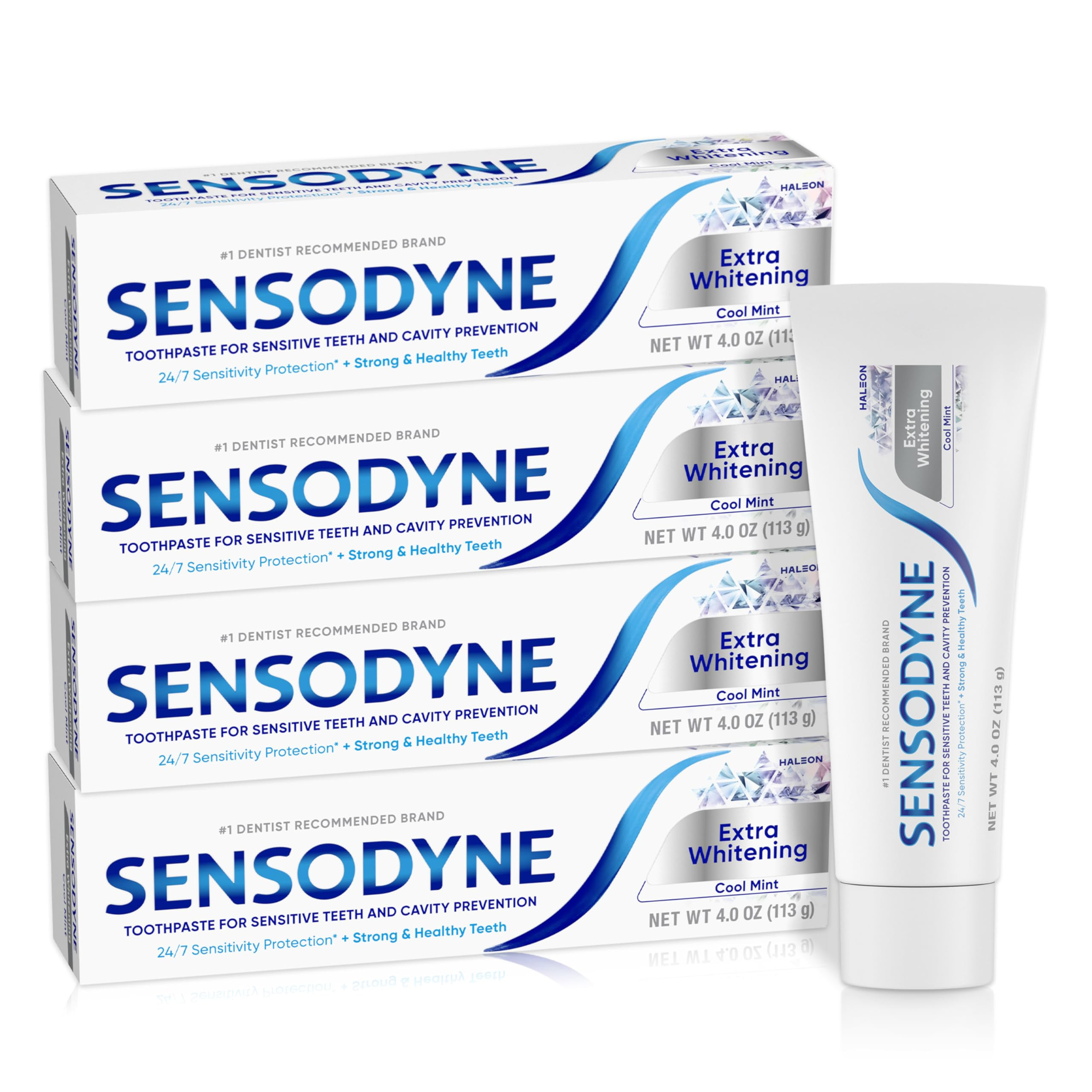Sensodyne Extra Whitening Sensitive Teeth and Cavity Prevention Whitening Toothpaste, Amazon Excl... | Amazon (US)