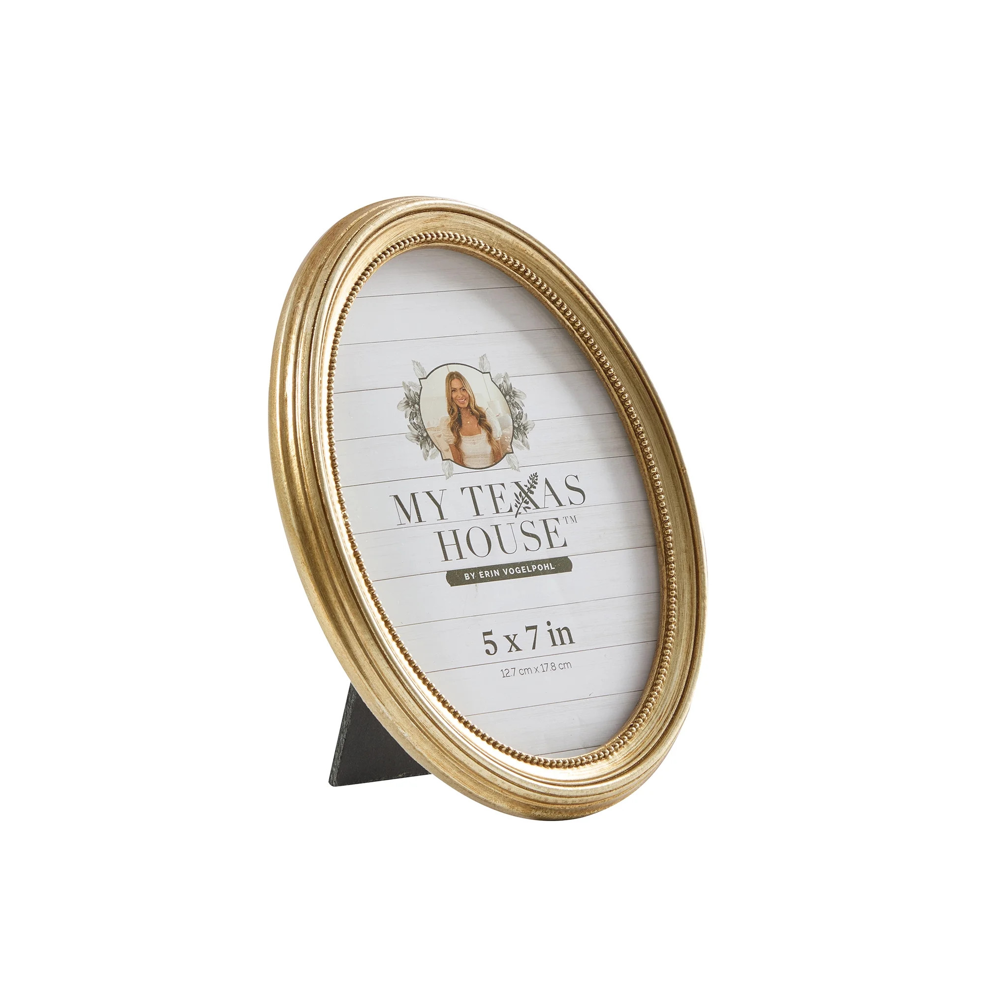 My Texas House 5" x 7" Gold Oval Tabletop Picture Frame | Walmart (US)