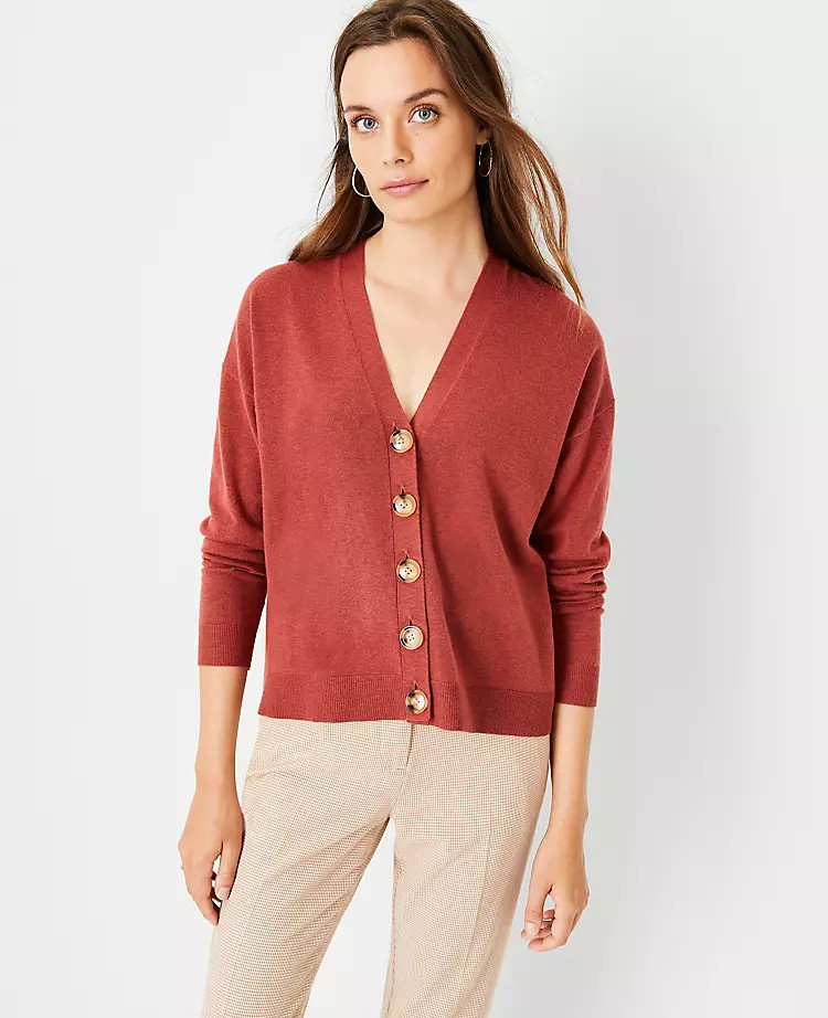V-Neck Cardigan | Ann Taylor (US)