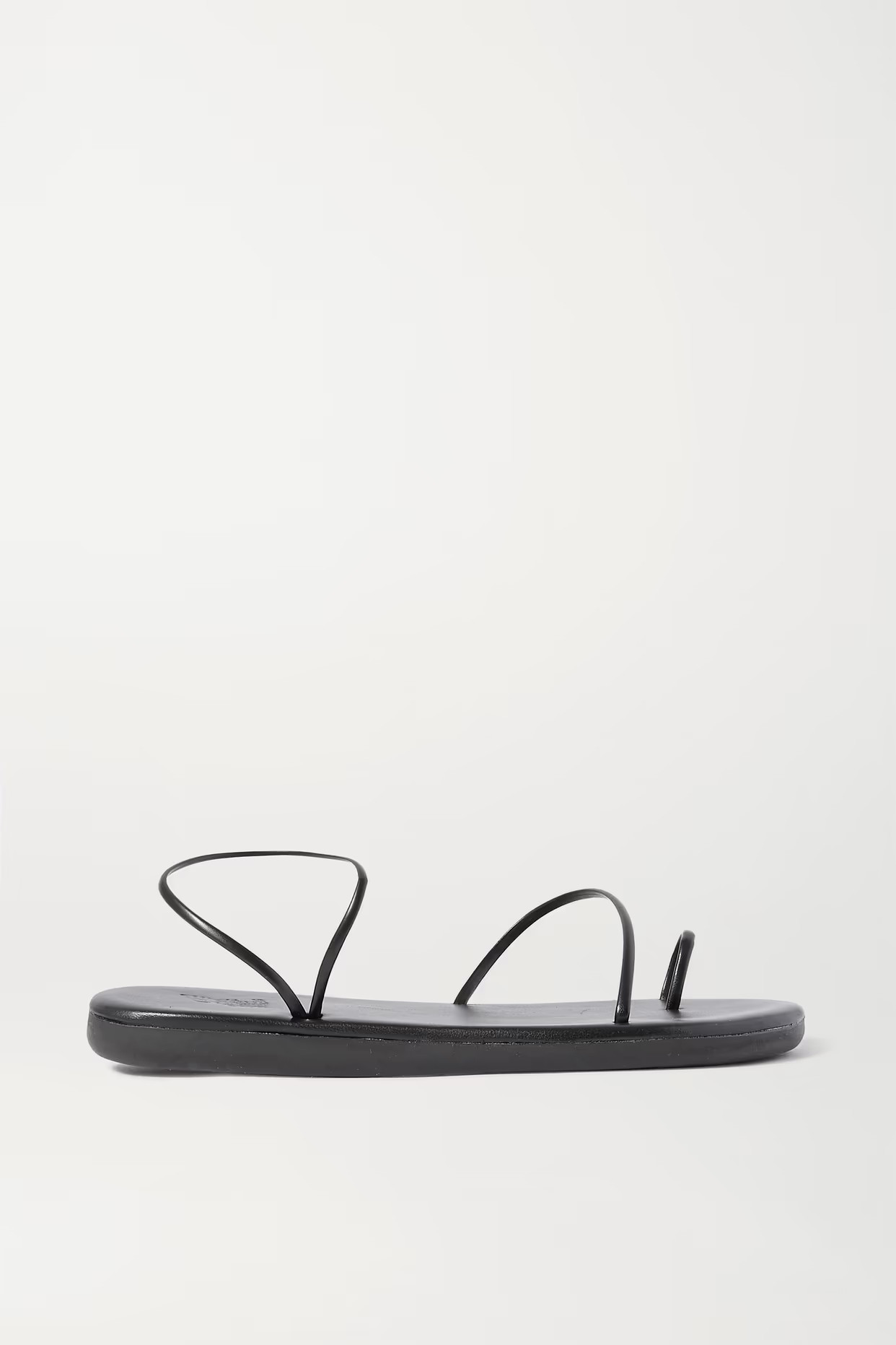 Ancient Greek Sandals - Kansiz Faux Leather Sandals - Black | NET-A-PORTER (UK & EU)