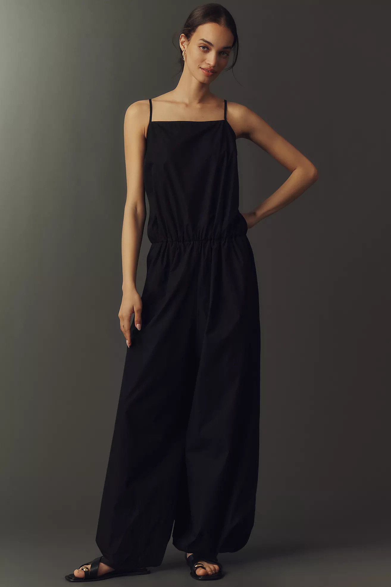By Anthropologie Cotton Bubble-Hem Twofer Jumpsuit | Anthropologie (US)