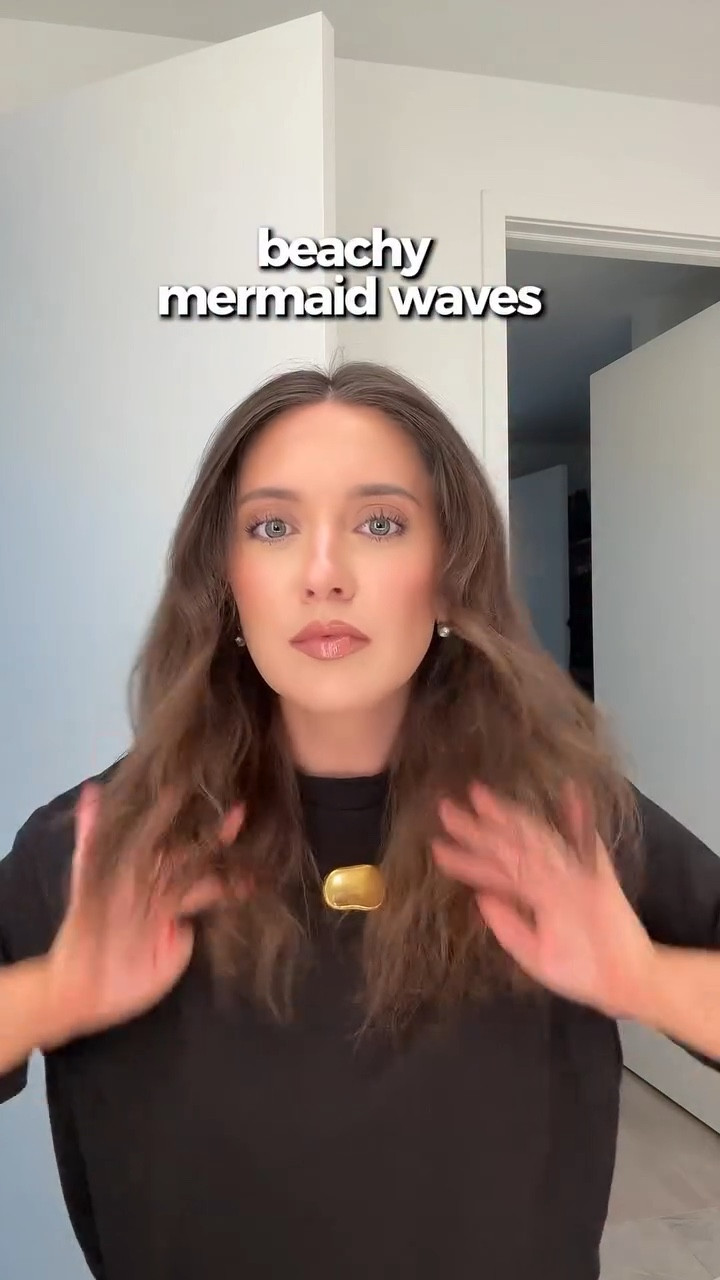 Beachy mermaid waves tutorial 🧜‍♀️🫧🤍 quick + easy hairstyle! Linking products & tools on ltk xo #hairtutorial #mermaidwaves