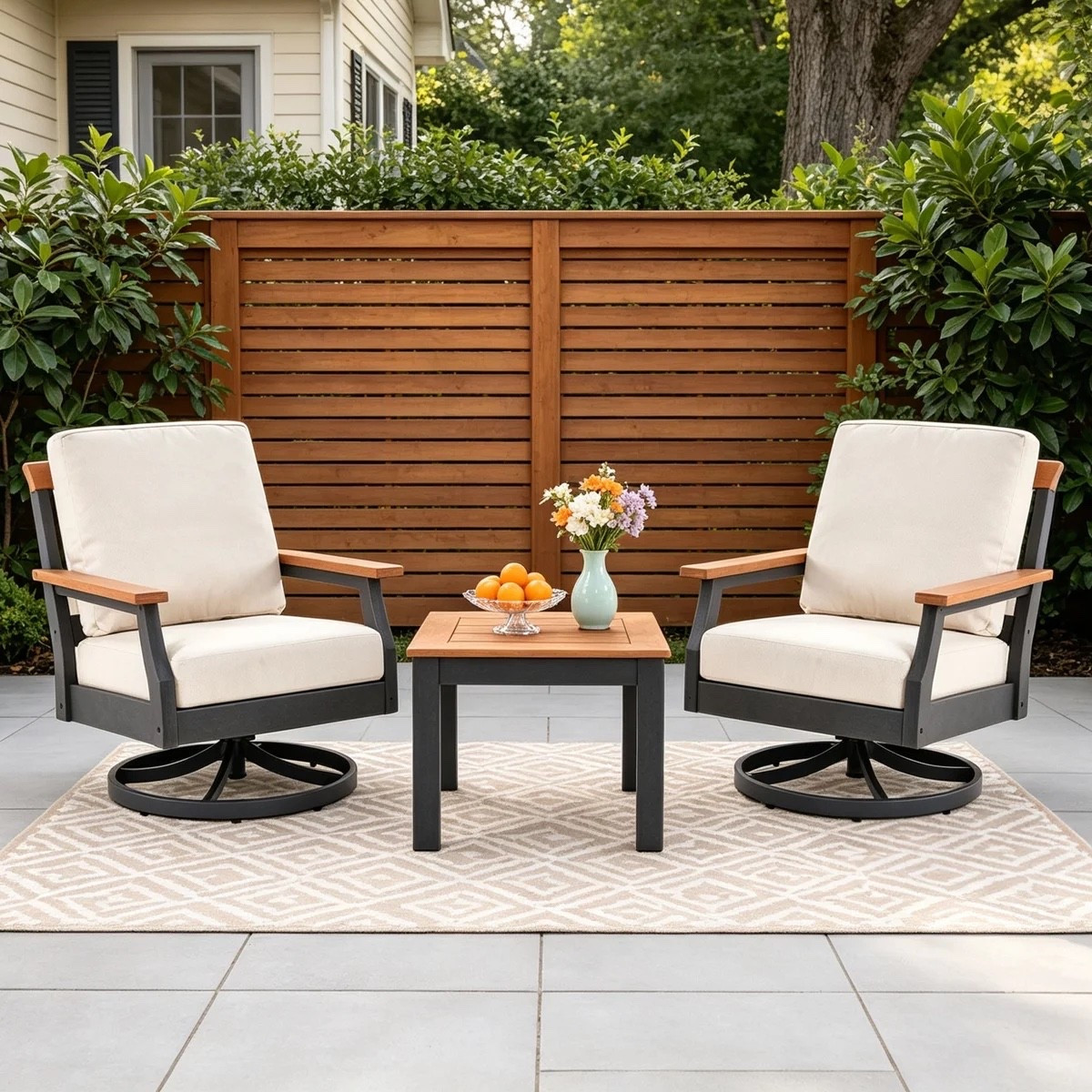 Wayfair 3-Piece Outdoor Conversation Set with Cushions
