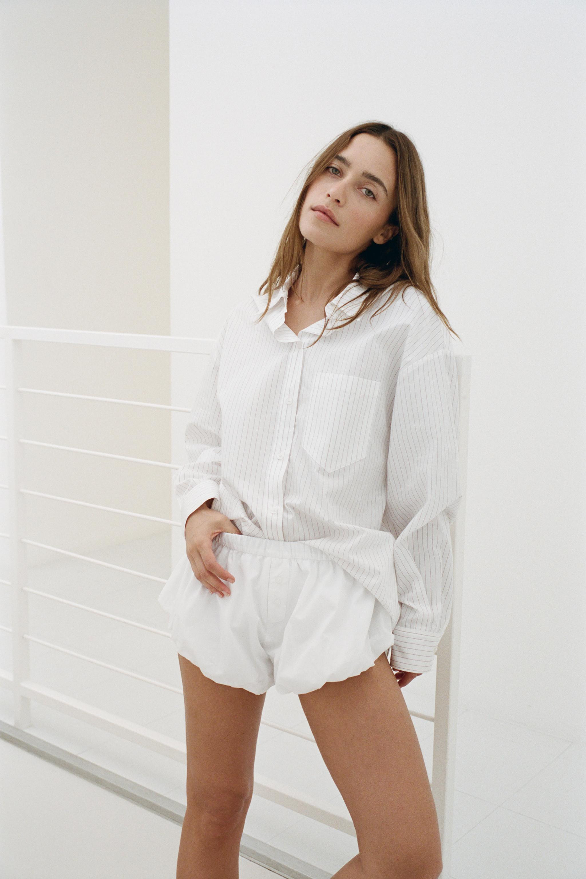 PUFF POPLIN SHORTS | Zara US