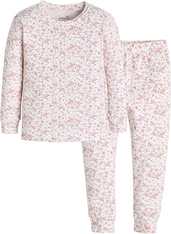 moimoln 6M-8Y Baby & Toddler Girl Floral Pajamas Soft Modal Cotton Breathable Snug-Fit Long-Sleev... | Amazon (US)