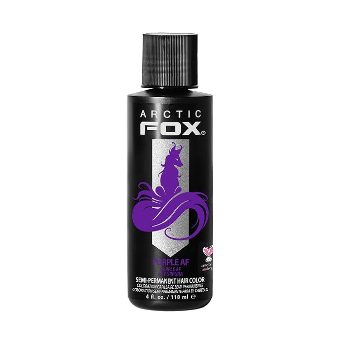 ARCTIC FOX Vegan and Cruelty-Free Semi-Permanent Hair Color Dye (4 Fl Oz, PURPLE AF) | Amazon (US)