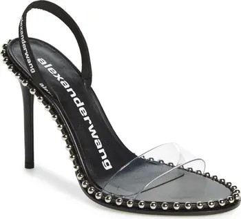 Alexander Wang Nova Stud Clear Sandal | Nordstrom | Nordstrom