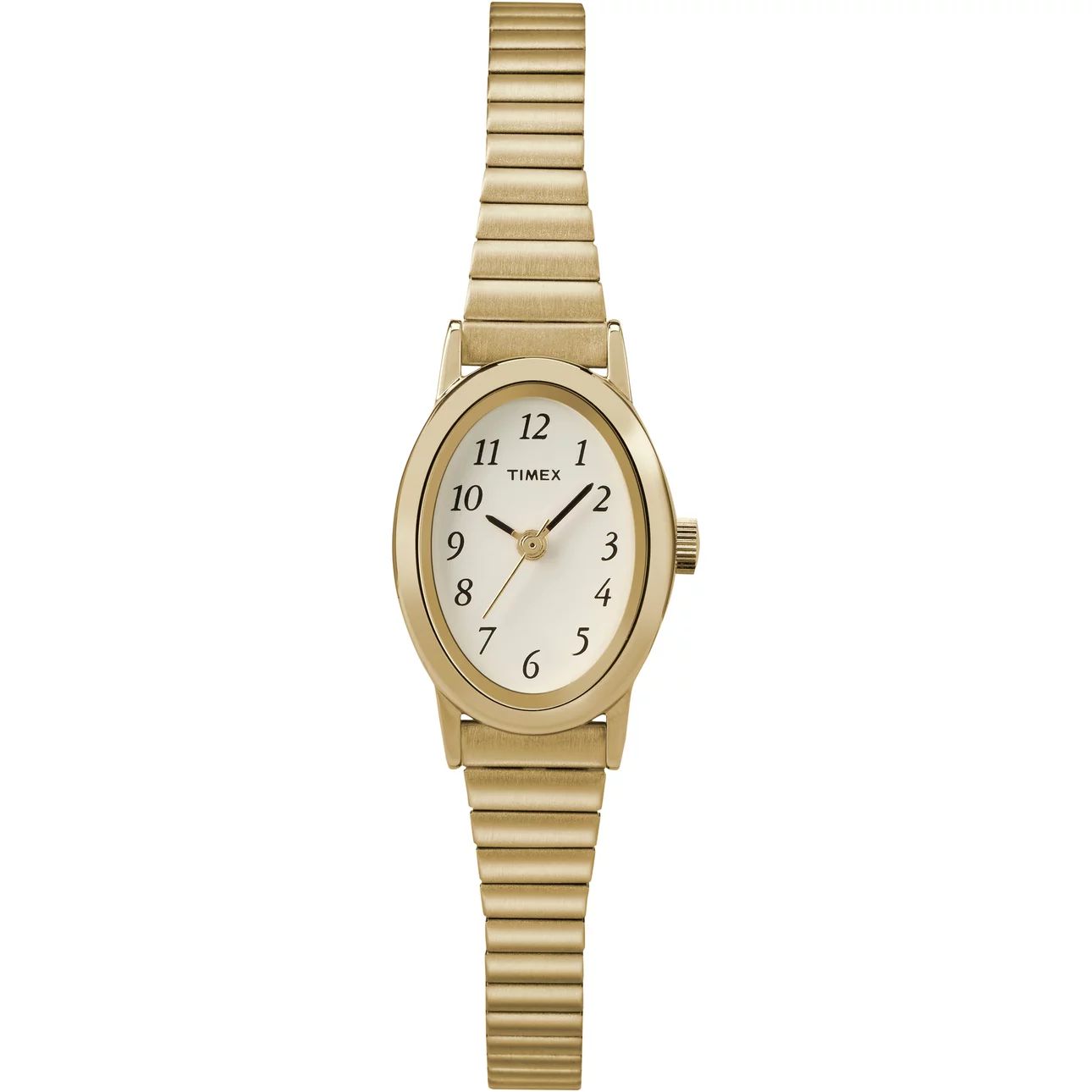 Timex Women's Cavatina Gold-Tone 18mm Classic Watch, Expansion Band - Walmart.com | Walmart (US)